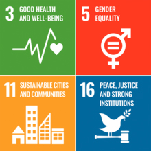 Sustainable development goals 3, 5, 11 and 16