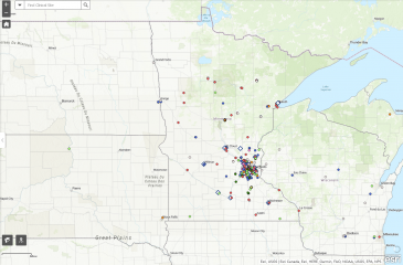 UMN clinical placement map