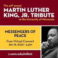 Martin Luther King Jr. Tribute Messengers of peace