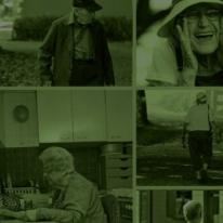 older adults candid photo collage
